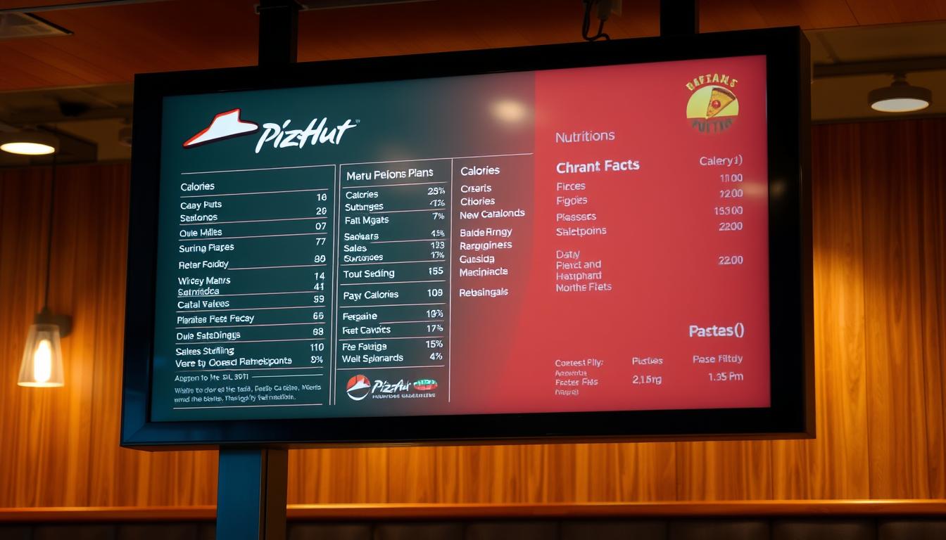 Pizza Hut Menu Nutrition