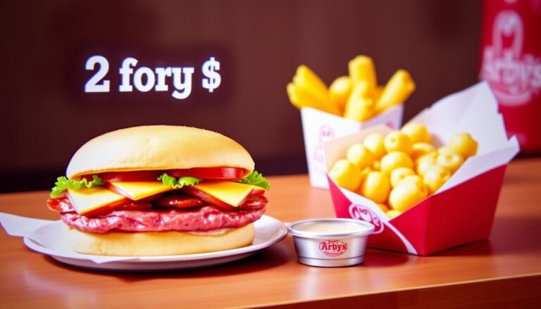 Arby’s 2 for $6 Specials Menu Prices
