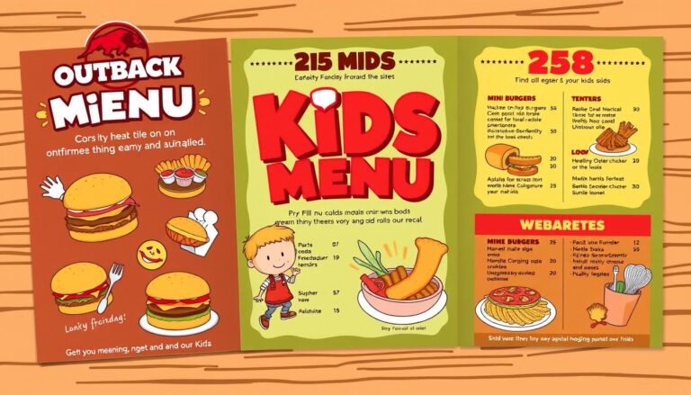 Outback Steakhouse Kids Menu: Tasty Treats for Your Little Ones