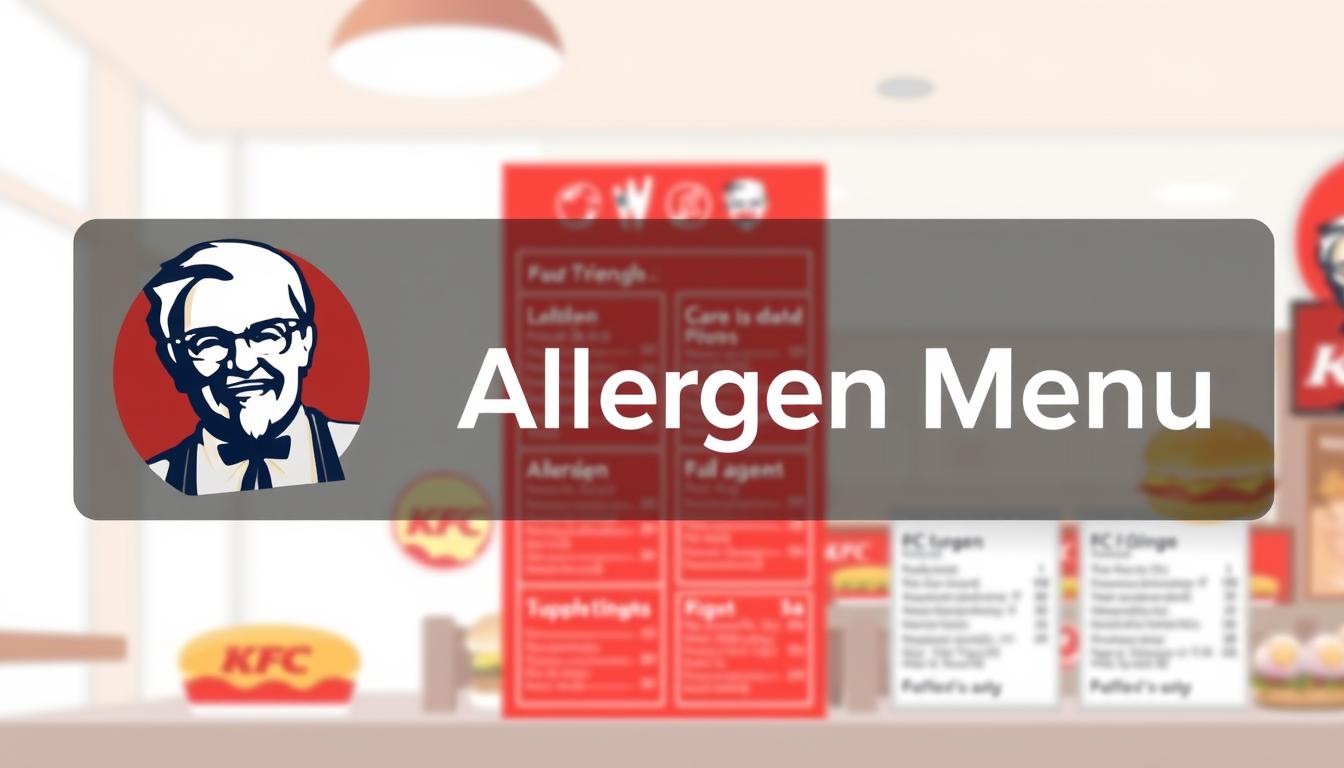 KFC Allergen Menu
